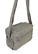 Stylowa Lekka Materiałowa Torba Pozioma Średnia Na Ramię Bag Street NR 2263 SZARY 28 x 19 x 12 [cm]