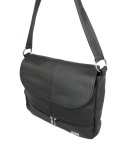 Torebka DANA Listonoszka Średnia Skóra Naturalna 658 S CZARNA 33 x 29 x 8 [CM]
