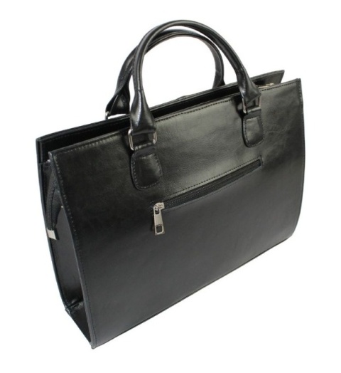 Torebka Skórzana DANA Skóra Naturalna Duża 547 W CZARNA 39 x 28 x 9 [cm]