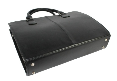 Torebka Skórzana DANA Skóra Naturalna Duża 547 W CZARNA 39 x 28 x 9 [cm]