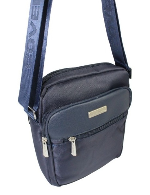 Elegancka Torba/Saszetka Średnia Na Ramię COVERI WORLD CW2101 GRANATOWY 22 x 19 x 7 [cm]