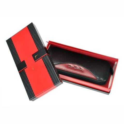 Etui Na Klucze Pierre Cardin PFOGILO 377 Z Haczykami Długie Suwak Skóra Naturalna 15 x 6,5 x 1,5 [cm]