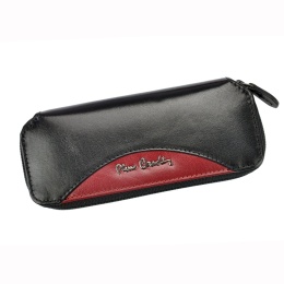 Etui Na Klucze Pierre Cardin PFOGILO 377 Z Haczykami Długie Suwak Skóra Naturalna 15 x 6,5 x 1,5 [cm]