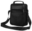 Pionowa Torba Męska Skóra Naturalna ROVICKY R-13203 CZARNA 25 x 20 x 9 [cm]