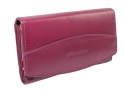 Portfel Damski Rovicky (PL) Skóra Licowa Duży Z Klamrą RFID R-RD-36-NGV FIOLETOWY 16 x 9,5 x 3 [cm]