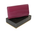 Portfel Damski Rovicky (PL) Skóra Licowa Duży Z Klamrą RFID R-RD-36-NGV FIOLETOWY 16 x 9,5 x 3 [cm]