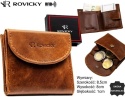 Portfelik Uniwersalny Mała Sakieweczka Skórzana Polska Galanteria (PL) Skóra Naturalna RFID R-M03 KONIAK 8 x 8,5 x 1 [cm]