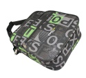 Pojemna Torba Pionowa Na Ramię RGL Cool Trip by RGL CZARNO-ZIELONA 33 x 22 x 11 [cm]