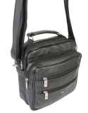 Torba męska skórzana ALBATROSS BB 104 Pionowa Czarna 22 x 22 x 9 [cm]