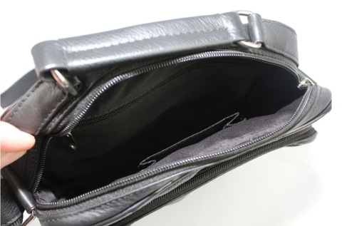 Torba męska skórzana ALBATROSS BB 104 Pionowa Czarna 22 x 22 x 9 [cm]