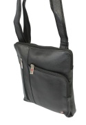 Torba męska skórzana ALBATROSS BB 106 Pionowa Czarna 27 x 22 x 4 [cm]