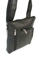 Torba męska skórzana ALBATROSS BB 106 Pionowa Czarna 27 x 22 x 4 [cm]