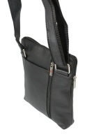 Torba męska skórzana ALBATROSS BB 106 Pionowa Czarna 27 x 22 x 4 [cm]