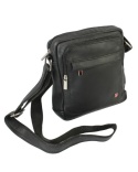Torba męska skórzana ALBATROSS BB 178 Pionowa Czarna 22 x 19 x 7 [cm]