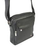 Torba męska skórzana ALBATROSS BB 178 Pionowa Czarna 22 x 19 x 7 [cm]