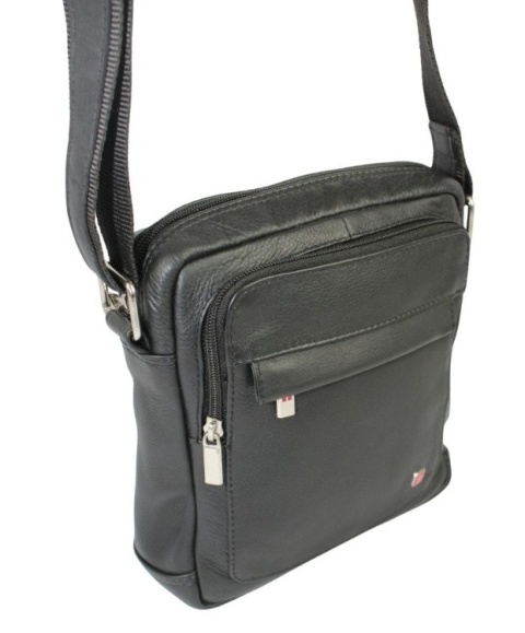 Torba męska skórzana ALBATROSS BB 178 Pionowa Czarna 22 x 19 x 7 [cm]