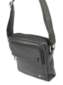 Torba męska skórzana ALBATROSS BB 178 Pionowa Czarna 22 x 19 x 7 [cm]