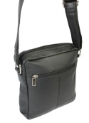 Torba męska skórzana ALBATROSS BB 178 Pionowa Czarna 22 x 19 x 7 [cm]