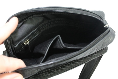 Torba męska skórzana ALBATROSS BB 178 Pionowa Czarna 22 x 19 x 7 [cm]
