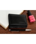 Elegancki Wizytownik Etui Na Karty/Wizytówki BELTIMORE (PL) Skóra Naturalna SLIM G94 CZARNY 11 x 8 x 2 [cm]