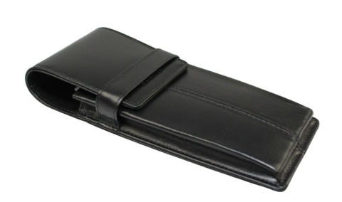 Eleganckie Etui Na Długopisy BELTIMORE Skóra Naturalna Licowa CZARNE J03 17 x 7 x 2 [cm]