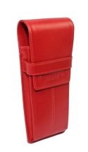 Eleganckie Etui Na Długopisy BELTIMORE Skóra Naturalna Licowa CZERWONE J03 17 x 7 x 2 [cm]