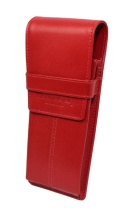 Eleganckie Etui Na Długopisy BELTIMORE Skóra Naturalna Licowa CZERWONE J03 17 x 7 x 2 [cm]