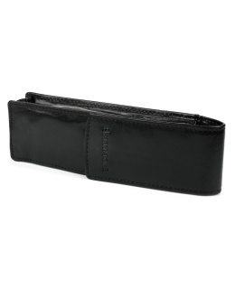 Eleganckie Etui Na Długopisy BELTIMORE Skóra Naturalna Licowa CZARNE G91 18 x 5,5 x 3 [cm]