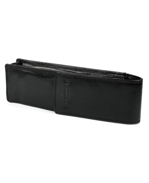 Eleganckie Etui Na Długopisy BELTIMORE Skóra Naturalna Licowa CZARNE G91 18 x 5,5 x 3 [cm]