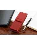 Eleganckie Etui Na Długopisy BELTIMORE Skóra Naturalna Licowa G91 CZERWONY 18 x 5,5 x 3 [cm]