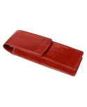 Eleganckie Etui Na Długopisy BELTIMORE Skóra Naturalna Licowa G91 CZERWONY 18 x 5,5 x 3 [cm]