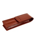 Eleganckie Etui Na Długopisy BELTIMORE Skóra Naturalna Licowa G91 BRĄZOWY 18 x 5,5 x 3 [cm]
