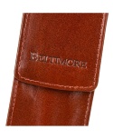 Eleganckie Etui Na Długopisy BELTIMORE Skóra Naturalna Licowa G91 BRĄZOWY 18 x 5,5 x 3 [cm]
