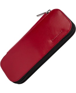 Eleganckie Etui Na Długopisy Pióro BELTIMORE Skóra Naturalna Licowa CZERWONE J05 19 x 8 x 3 [cm]
