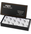 Eleganckie Etui Na Długopisy Pióro BELTIMORE Skóra Naturalna Licowa BRĄZOWE J05 19 x 8 x 3 [cm]