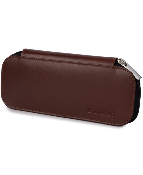 Eleganckie Etui Na Długopisy Pióro BELTIMORE Skóra Naturalna Licowa BRĄZOWE J05 19 x 8 x 3 [cm]