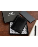 Etui Na Karty Dokumenty BELTIMORE (PL) Wizytownik Duży Pionowy SLIM Skóra Naturalna G95 CZARNY 12,5 x 9 x 1 [cm]