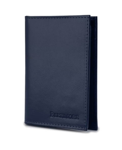 Etui Na Karty Dokumenty BELTIMORE (PL) Wizytownik Duży Pionowy SLIM Skóra Naturalna G95 CZARNY 12,5 x 9 x 1 [cm]