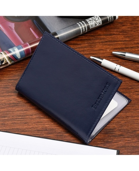 Etui Na Karty Dokumenty BELTIMORE (PL) Wizytownik Duży Pionowy SLIM Skóra Naturalna G95 CZARNY 12,5 x 9 x 1 [cm]