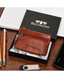 Etui Na Klucze Skórzane BELTIMORE (PL) Naturalna Kluczówka E44 BRĄZOWY 10 x 7 x 2 [cm]