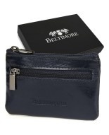 Etui Na Klucze Skórzane BELTIMORE (PL) Naturalna Kluczówka E44 GRANATOWY 10 x 7 x 2 [cm]