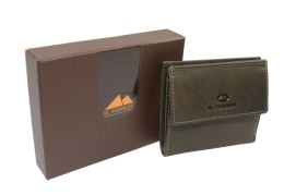 Portfelik Uniwersalny El Forrest Skóra Naturalna MARS RFID 1500 04 OLIWKOWY 10 x 9 x 2,5 [cm]