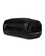 Skórzana Kosmetyczka Męska Prostokątna BELTIMORE (PL) Skóra Naturalna Licowa J45 CZARNY 23 x 12 x 12 [cm]