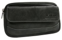 Skórzane Etui Na Telefon Saszetka Na Pasek ALWAYS WILD "Etui Duże" Na Smartfona/Telefon 3607 CZARNY 22 x 13 x 3 [cm]