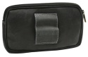 Skórzane Etui Na Telefon Saszetka Na Pasek ALWAYS WILD "Etui Duże" Na Smartfona/Telefon 3607 CZARNY 22 x 13 x 3 [cm]