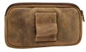 Skórzane Etui Na Telefon Saszetka Na Pasek ALWAYS WILD "Etui Duże" Na Smartfona/Telefon 3607 KARMELOWY 22 x 13 x 3 [cm]