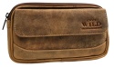 Skórzane Etui Na Telefon Saszetka Na Pasek ALWAYS WILD "Etui Duże" Na Smartfona/Telefon 3607 KARMELOWY 22 x 13 x 3 [cm]