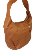 Torebka Skórzana MAGRE (PL) MIRELLA Shopper Bag Skóra Naturalna KARMELOWY