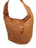 Torebka Skórzana MAGRE (PL) MIRELLA Shopper Bag Skóra Naturalna KARMELOWY