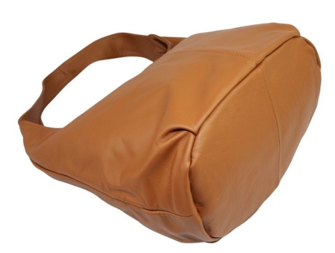 Torebka Skórzana MAGRE (PL) MIRELLA Shopper Bag Skóra Naturalna KARMELOWY